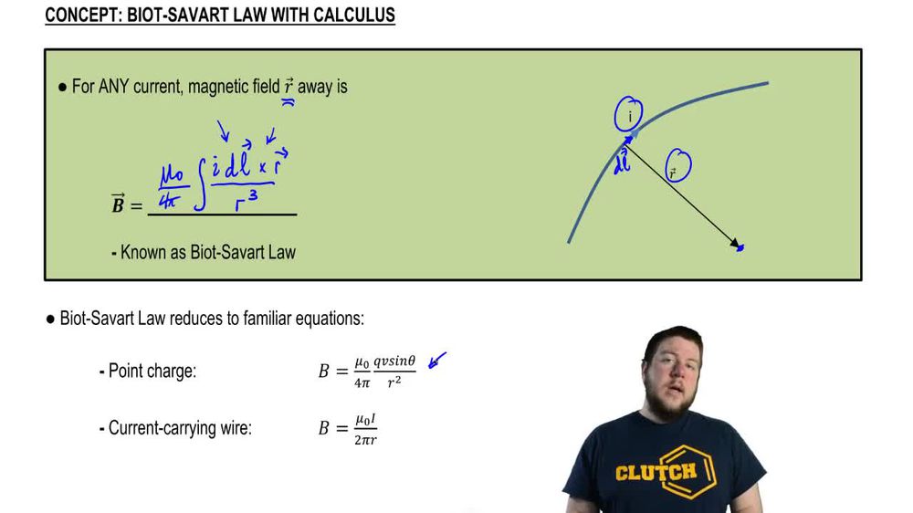 Biot-Savart Law with Calculus