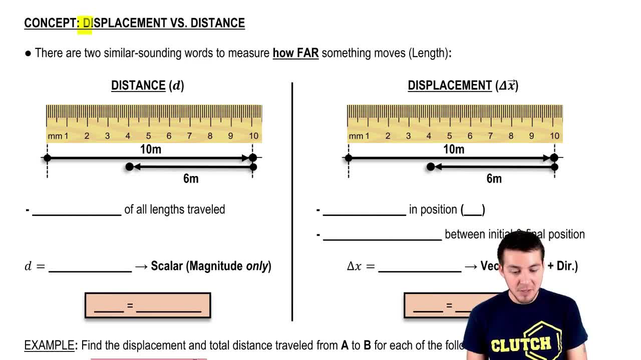 Displacement vs. Distance