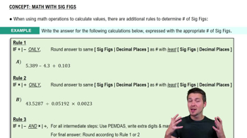 Operations with Significant Figures