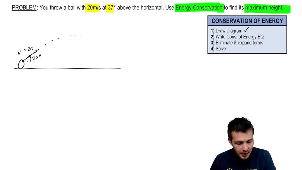 Calculating Max Height with Energy Conservation