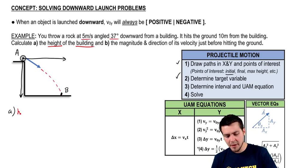 Solving Downward Launch Problems