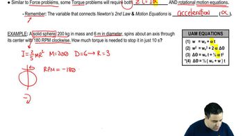 Torque with Kinematic Equations