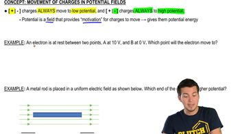 Movement of Charges in Potential Fields