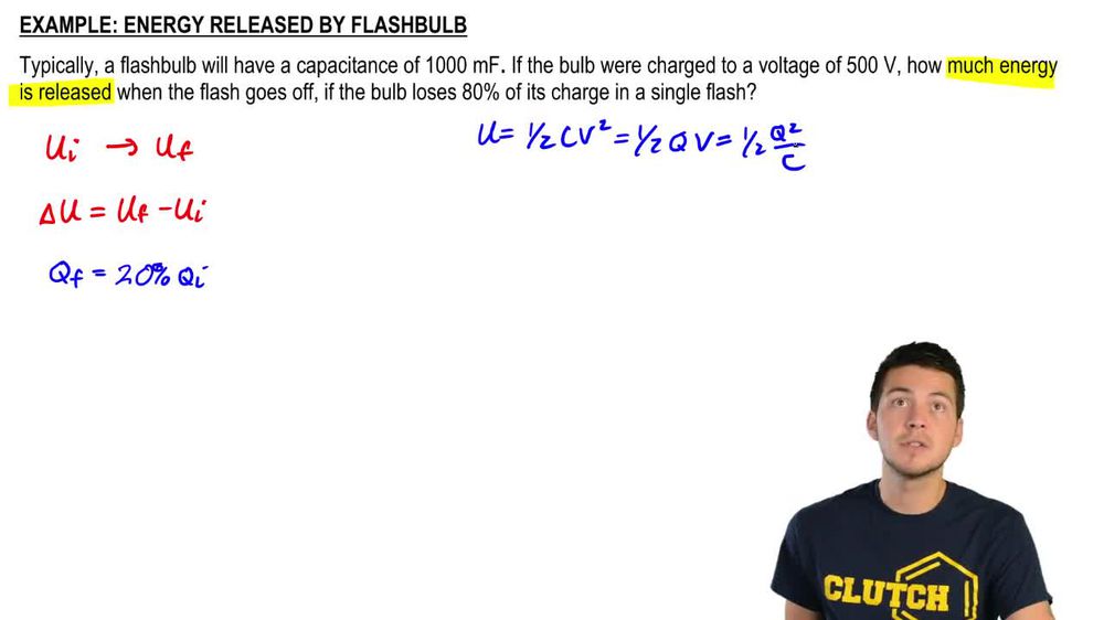 Energy Released by Flashbulb