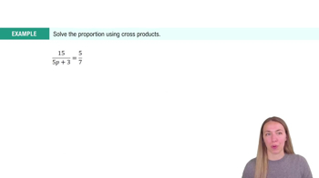 Solving Proportions Example 1