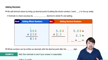 Adding Decimals