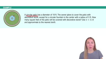 Area of a Circle Example 2