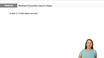Introduction to Integers Practice 1