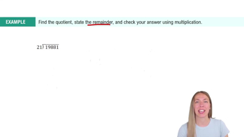 Division with Remainders Example 2