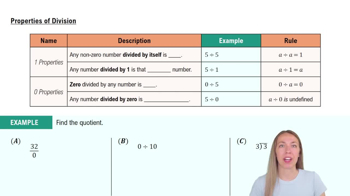 Properties of Division