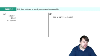 Adding Decimals Example 1