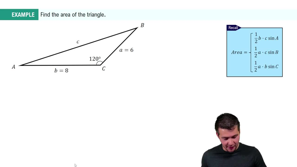  Calculating Area of SAS Triangles Example 1