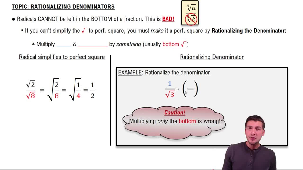 Rationalizing Denominators