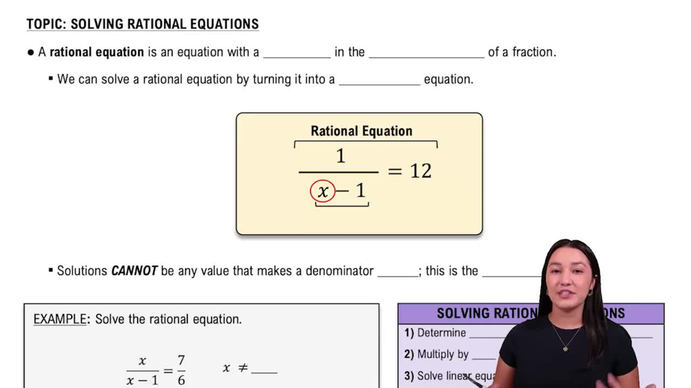 Introduction to Rational Equations