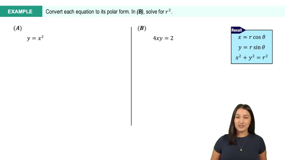  Convert Equations from Rectangular to Polar Example 1
