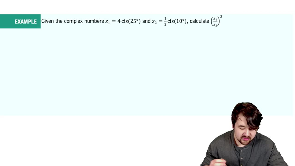 Powers Of Complex Numbers In Polar Form (DeMoivre's Theorem) Example 1