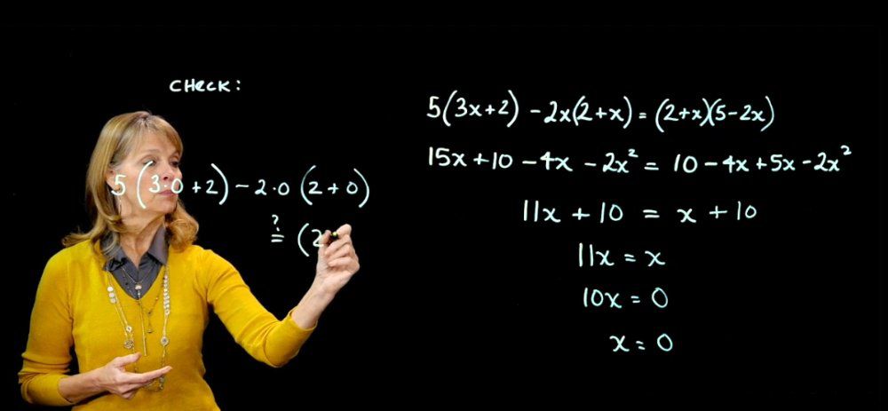 Solving Linear Equations Requiring the Multiplication of Binomials