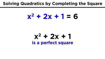 Solving Quadratics by Completing the Square