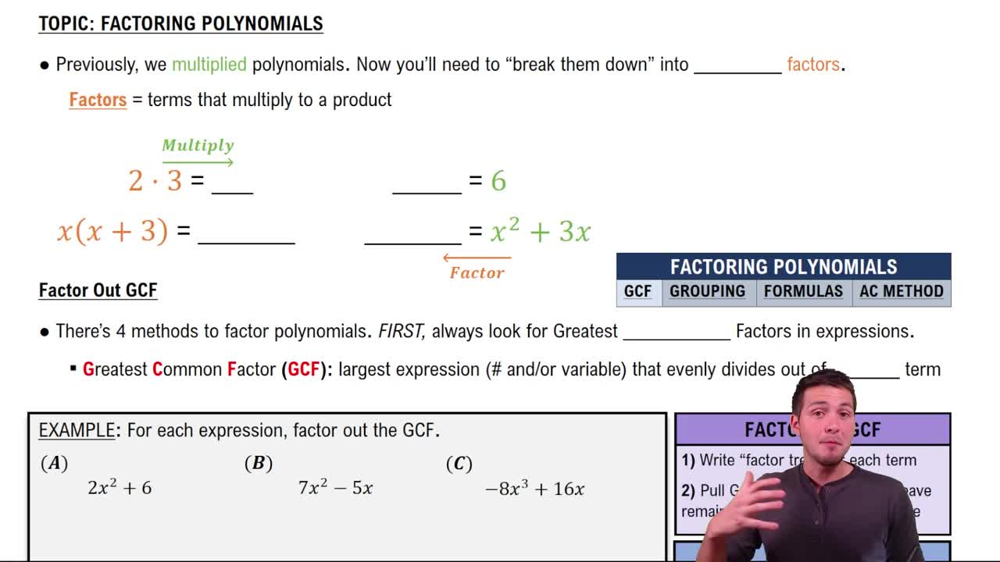 Introduction to Factoring Polynomials