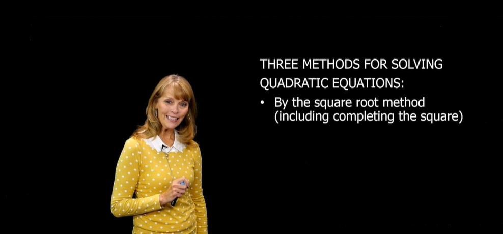  Definition of A Quadratic Equation In One Variable