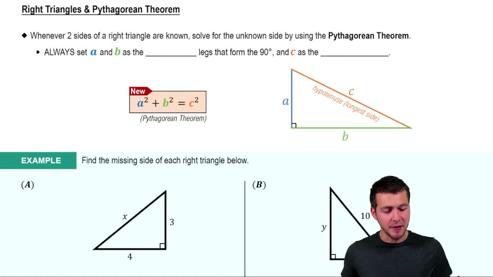 Solving Right Triangles with the Pythagorean Theorem