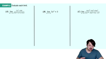 Finding Limits at Infinity Algebraically Example 1