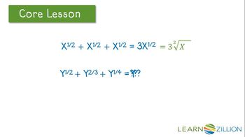 Perform operations with rational exponents