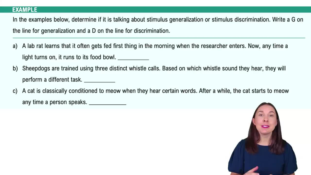 Classical Conditioning Example 4
