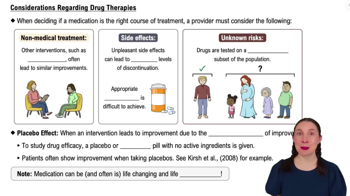 Considerations Regarding Drug Therapies