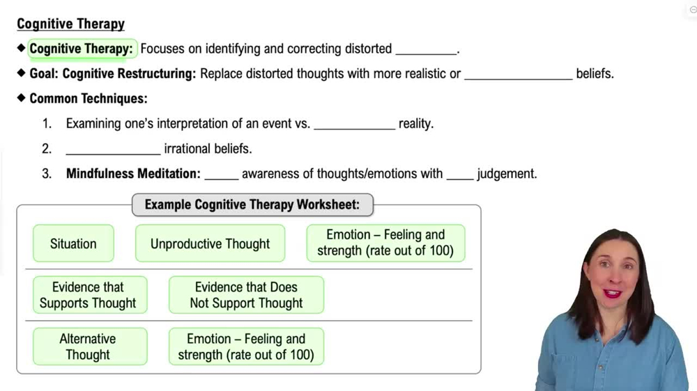 Cognitive Therapy