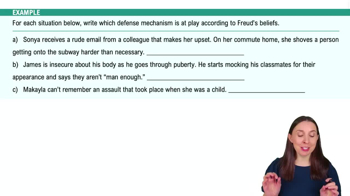 The Psychodynamic Perspective on Personality Example 3