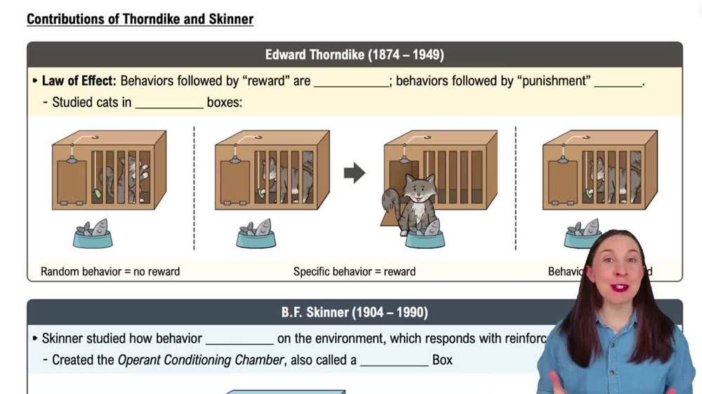 Contributions of Thorndike and Skinner