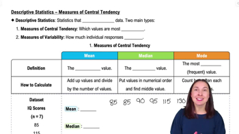Descriptive Statistics – Measures of Central Tendency