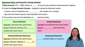 Attachment Styles and Ainsworth's Strange Situation