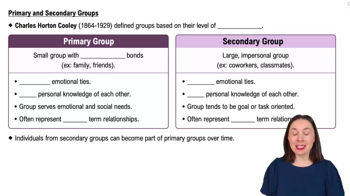 Primary and Secondary Groups