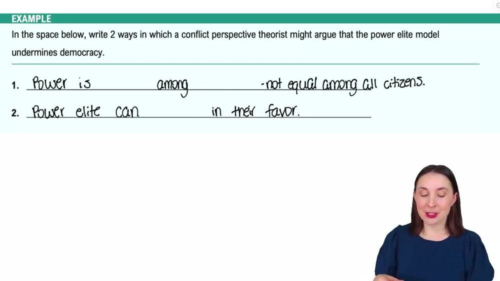 Theoretical Perspectives on Government and Politics Example 3