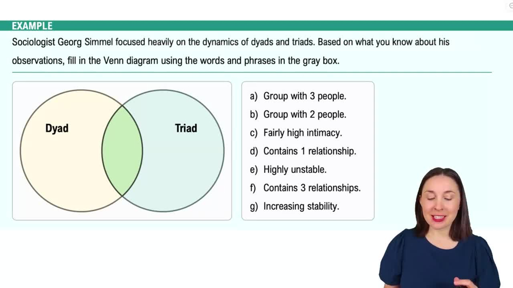 Group Size and Structure Example 1