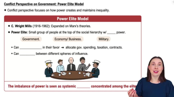 Conflict Perspective on Government: Power Elite Model