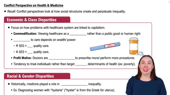 Conflict Perspective on Health & Medicine