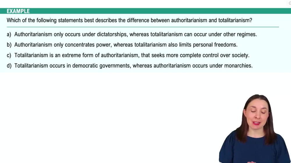 Forms of Government Example 2