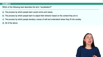 What is Socialization Example 1