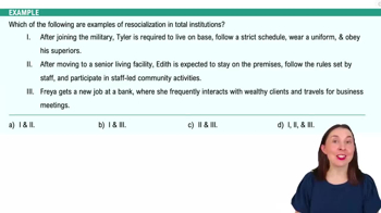 Resocialization and Total Institutions Example 1