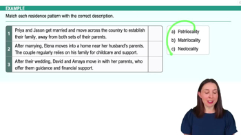 Lines of Descent and Residency Example 1