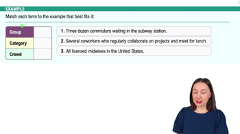 Types of Groups Example 1