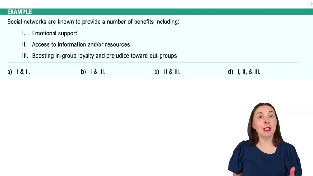 Social Networks Example 1