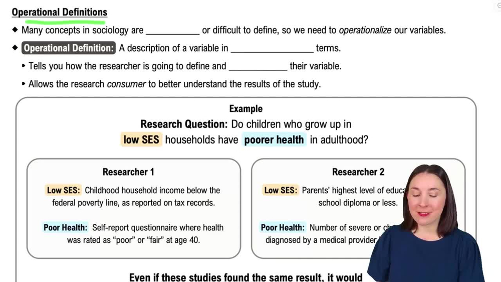 Operational Definitions