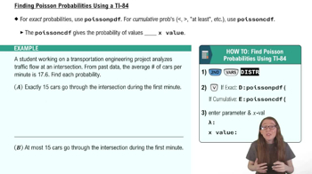 Finding Poisson Probabilities Using TI-84