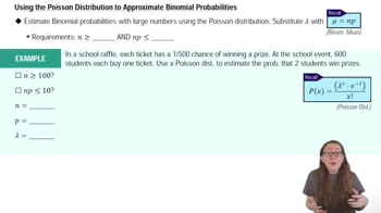 Using the Poisson Distribution to Approximate the Binomial Distribution