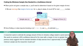 Determining the Minimum Sample Size Required