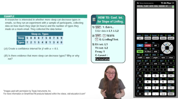Confidence Interval for the Slope of a Regression Line Example 5